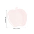 thumbnail image 3 of 2025 New Clearance Apples Shape Plates Impregnable Dinner Plates Dishwasher Microwave Safe Plastic Plates Reusable Lightweight Plates For Kitchen Or Camping 3.35x3.15 Inches, 3 of 6