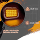 thumbnail image 4 of Plafon Rectangular 18 Led Arillo Gel Bisel Cromado 12-24v 2pz Lab.G,Naranja, 4 of 5