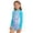 Blue, variant on LRen Girls Swimsuits Size 10-12 Long Sleeve Swimsuit 2 Piece Rash Guard Bathing Suit Upf 50  Swimsuits Loose Crew Neck Swimwear Tankini Beach Swimwear Set