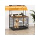 thumbnail image 5 of Qinaqin cm de Profundidadog Crate Furniture Anchoith Almacenamiento Shelves And Removable Tray. Profundidadouble Profundidadoors Kennel Two Ajustable, 5 of 6