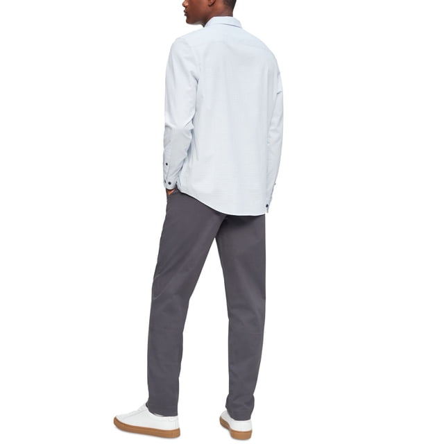 Calvin Klein Pantalon Chino Droit Extensible pour Homme, Gris, 33X30