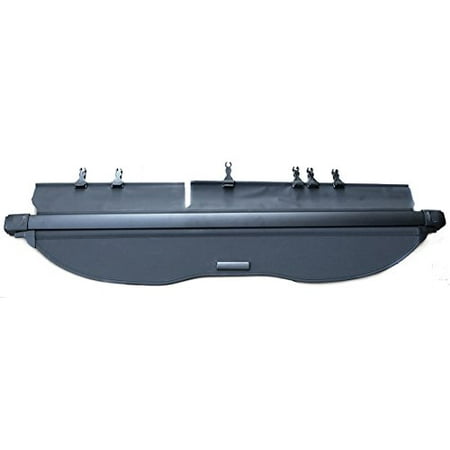 - Black Cargo Cover for 2014-2018 Subaru Forester Manual Lift Gate with Headrest Flaps