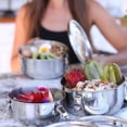 thumbnail image 4 of 304 Stainless Steel Picnic Box Three-Piece Set Korean Lunch Box Lunch Box Sealed Leak-Proof Large Storage Box, 4 of 5