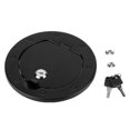thumbnail image 1 of Etiqueta de bandera de cubierta de tapa de tanque de combustible negra de aleación de aluminio compatible con Jeep Wrangler JK 2007-2017, 1 of 5