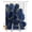 Blue, variant on Split Shower Curtain for Transfer Bench, Burnt Orange Fabric Shower Curtains for Bathroom, Sparkle Gold Stained Floral Flower Art Tub Sliding Transfer Bench Waterproof Bath Curtains 72"x72"