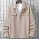 thumbnail image 4 of pstuiky Camisas de invierno de manga larga para hombre, Chaqueta de trabajo informal de manga larga con botones y bolsillos dobles para hombre, color liso, a la moda xl, 4 of 7
