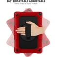 thumbnail image 3 of FIEWESEY for Walmart Onn 10.1 Inch Gen 3 2022 Tablet Case,Shockproof Kids Cover for Wlamrt Onn 10.1 Inch Gen 3 (Model:100071485 )Case With 360° Rotatable Kickstand Handle&Shoulder Strap(Red/Black), 3 of 6