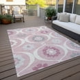 thumbnail image 6 of Addison Rugs Chantille Indoor/Outdoor Transitional Medallions Pink Washable Rectangle Rug, 10' x 14', 6 of 6