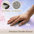 thumbnail image 6 of ODIKA 3'x5' Washable Throw Rug Stain Resistant, Low Profile, Non-Slip Large Unicorn Pink Pastel Stars Border Ombre Gradient Watercolor for Entryway, Kitchen, Mudroom, 6 of 7