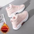 thumbnail image 4 of Zapatillas de deporte casuales de cuero con forro polar de otoño e invierno, zapatos de mujer de suela gruesa, zapatos de mujer de caña alta cálidos y gruesos, 4 of 5