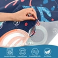 thumbnail image 3 of Yayeee Kitchen Curtains Tier Pair Light Filtering 27"x36" Rod Pocket Short Cafe Window Panel, Blue Anchor, 3 of 7