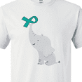 thumbnail image 4 of Inktastic Ovarian Cancer Pcos Teal Ribbon Awareness T-Shirt, 4 of 5