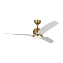 3 Blade Ceiling Fan with Light Kit in Transitional Style-16.2 inches Tall and 54 inches Wide-Satin Brass Finish Bailey Street Home 96-Bel-4828518