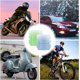 thumbnail image 5 of 10 tapas de vástago de válvula de neumático, tapas de aire de neumático brillantes, tapas de válvula de neumático universales para coche, camión, SUV, motocicletas, bicicleta (azul + verde), 5 of 5