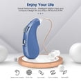 thumbnail image 3 of Britzgo Digital Sound Amplifier for Listening with Noise Reduction,Ergonomics Design and Compact Shap(Modern Blue), 3 of 7