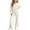 White1, variant on Lmnyox Teen Girl's Zip Up Sweaters and Wide Leg Pants Sets 2 Pieces Clothing Sets Fall Winter Outfits