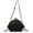 Black, variant on Vintage Kiss lock crossbody bag-timeless retro charm, adjustable chain shoulder strap, premium PU leather, spacious hobo design, multifunctional handbag with built-in wallet-designed for women