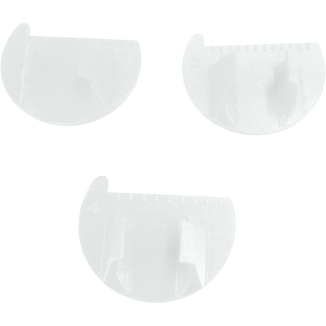 Sewing Gauge Measuring Tool Set for Quilting Knitting and Stitching with 2mm 3mm 4mm Finger Ruler 3PCS (White, A)