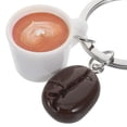 thumbnail image 4 of Llavero de color grano de café colgante colgante colgante de café con llavero Decoración del llavero Elementos de café con bolso de bolsas de mochila, 4 of 4