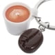thumbnail image 4 of Llavero de color grano de café colgante colgante colgante de café con llavero Decoración del llavero Elementos de café con bolso de bolsas de mochila, 4 of 4