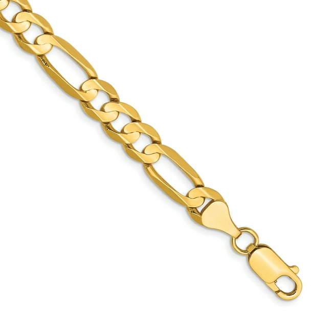 Figaro anklet hotsell 14k yellow gold