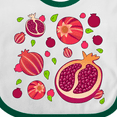 thumbnail image 4 of Inktastic Pomegranate Fruit Party Boys or Girls Baby Bib, 4 of 4