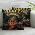 thumbnail image 3 of Awypu  Pillow Cover African American Black Girl Throw Pillow Cover with Zipper Black Art Pillows for Women Girls Bedroom, 3 of 5