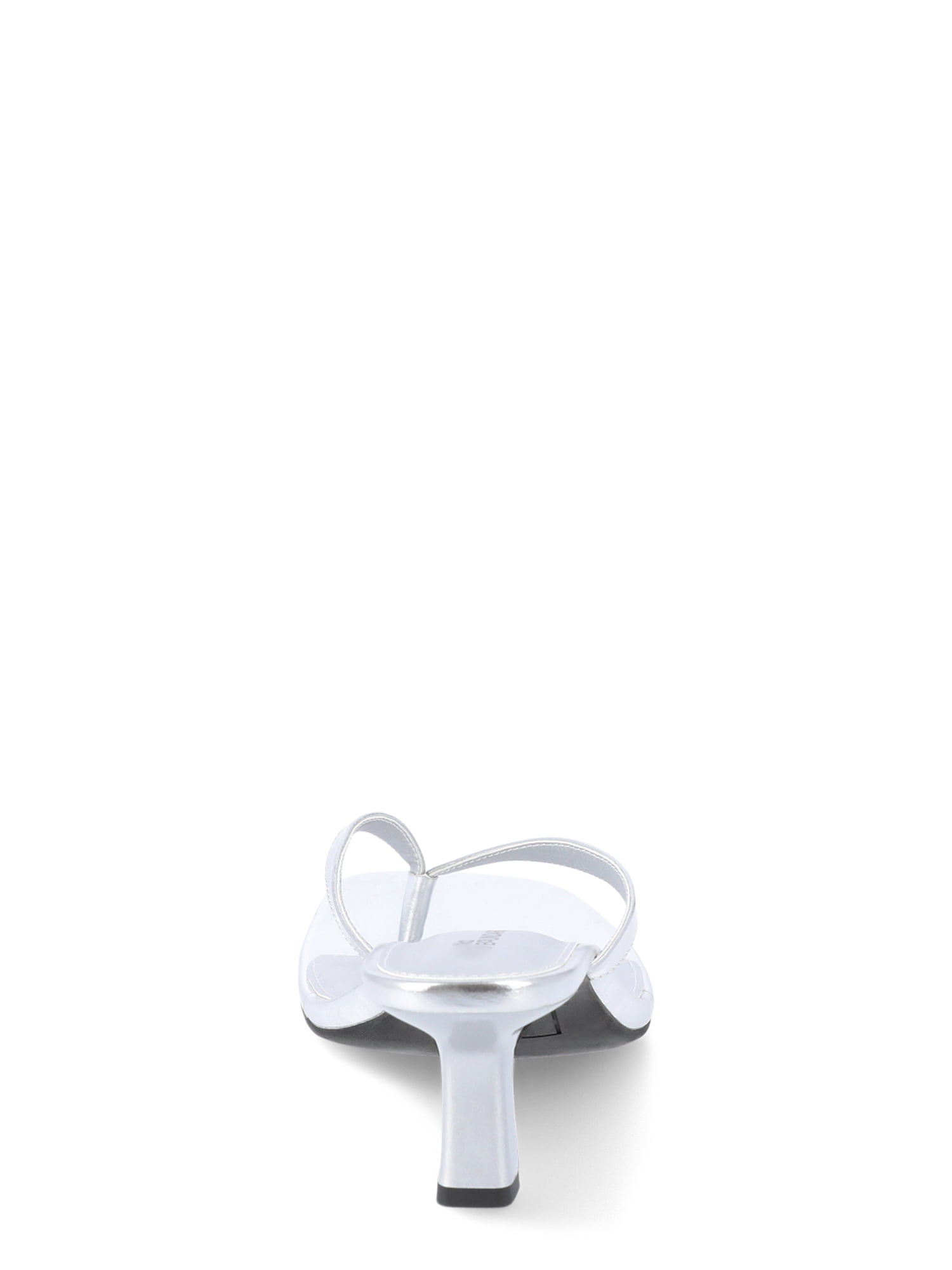 No Boundaries Women's Kitten Heel Thong Sandal