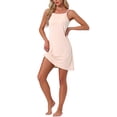 thumbnail image 2 of INSPIRE CHIC Women's Nightgown Modal Soft Spaghetti Strap Dress Crewneck Sleepwear 2XL Beige, 2 of 6