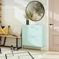 thumbnail image 2 of Novogratz Cache 2 Door Locker Style Metal Shoe Storage Cabinet, Mint, 2 of 16