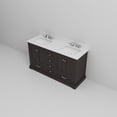thumbnail image 6 of Dukes 60 in. W x 22 in. D Espresso Double Bath Vanity, Cultured Marble Top, and Faucet Set, 6 of 10