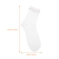 thumbnail image 2 of 2 pares de calcetines casuales para mujer, calcetines cortos de moda con decoración de perlas, calcetines de tubo, 2 of 7