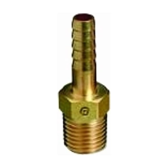 Western Enterprises Brass Hose Adaptors, NPT Thread/Barb, Brass, 1/4 in - 1 EA (312-541)