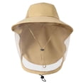 thumbnail image 4 of Fewfanhot Men's & Women's Outdoor Sun Hat with Removable MosquitoNet Face Cover, Mesh Panel Wide Brim UPF Protection for Hiking, Camping, and Bug-Prone Areas, 4 of 6