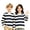 Navy -AP16, variant on Resicozy Striped Crew Neck Sweatshirt for Kids Oversized Fleece Pullover Boys Girls Long Sleeve Warm Shirts Casual Lightweight Clothes 3-13 Years Black 110