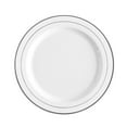 thumbnail image 2 of BallsFHK 10-pack Plastic Plates, Disposable Dinner Plates/salad Plates/dessert Plates, Suitable For Weddings, Parties And Holiday Thanksgiving Day Party Supplies(10in), 2 of 3