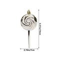 thumbnail image 3 of 4 Pc Christmas Ball Bauble Ornament Sweet Candy Christmas Indoor Outdoor Hanging Decoration Holiday Party Wedding Halloween Thanksgiving Valentine's Day Decor, 3 of 7