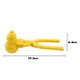 thumbnail image 1 of Herramienta para hacer bolas de nieve con forma de muñeco de nieve, pinzas para bolas de nieve con mango (amarillo) Likrtyny Para estrenar, 1 of 8