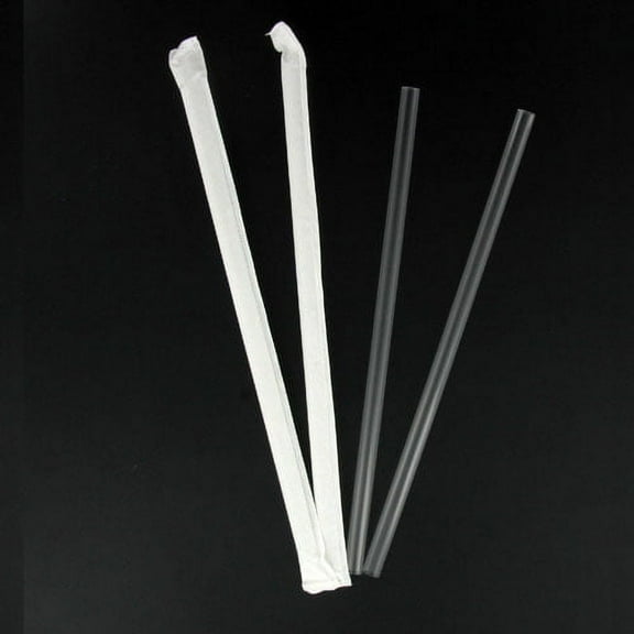 MarketPro Giant Straw White, 7.75" Overall Length | 7200/Case