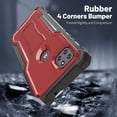 thumbnail image 7 of ExoGuard For Motorola One 5G Ace Case, Phone Case with Screen Protector and Kickstand (Red), 7 of 7