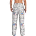thumbnail image 3 of Daiia America Landmarks2 Men's Sleep Pant with Pockets and Drawstring,Pajama Pants-X-Large, 3 of 9