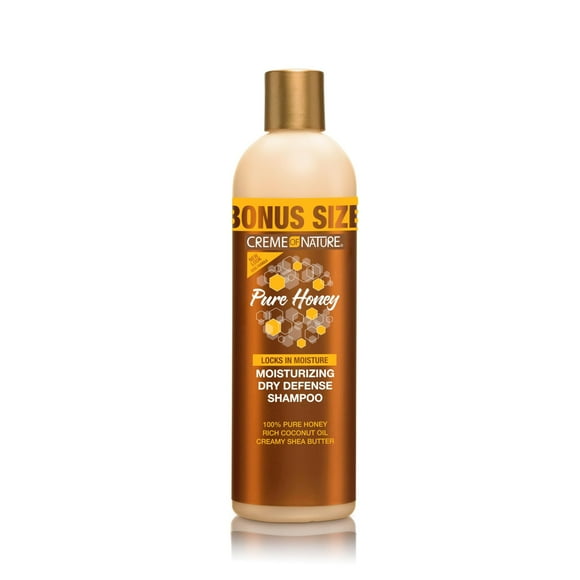 Creme Of Nature Pure Honey Moisturizing Dry Defense Shampoo Bonus Size 15.2Oz