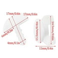 thumbnail image 5 of YIEMEEN Set of 20/40Pcs Curtain Track End Stoppers White Drapery Rails Gliders Fasteners, 5 of 9