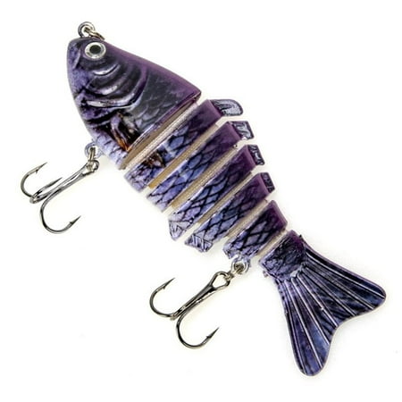 BESHOM 10cm/15g Jointed Multi-seven Sections Fishing Lure Artificial Hard Bait Swimbait