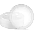 thumbnail image 1 of REJODA-40 Pack Clear Plastic Plates 9 Inch Durable Disposable Plastic Dinner Plates for Parties Events BBQ, 1 of 4