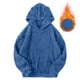 thumbnail image 2 of Sudadera corta,Suéter de pijama para mujer, manga larga con bolsillo, suave forro polar, ropa de estar en casa cómoda, sopatenor, 2 of 9