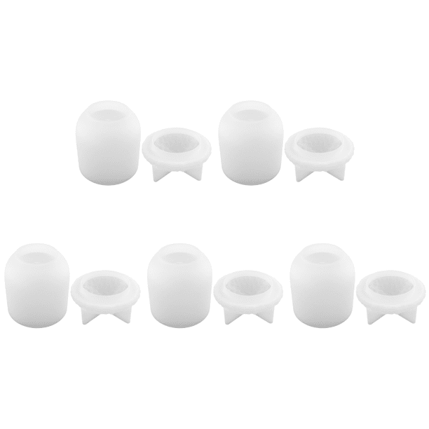 Tarro Almacenamiento Cono Pino Molde Silicona DIY Con Tapas