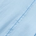 thumbnail image 7 of UVEASISHA Mens Summer Linen Shirts Casual Short Sleeve Button Down Shirt Classic Fit Lightweight Collarless Beach Shirts Stylish Tops Light Blue 3XL, 7 of 7