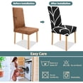 thumbnail image 6 of Chair Covers Set of 4, Stretch Soft Dining Room Chair Covers, Removable Parsons Chair Slipcovers for Kitchen, Hotel, Party, Stripe Black, 6 of 6