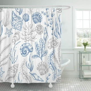 seashell-shower-curtains